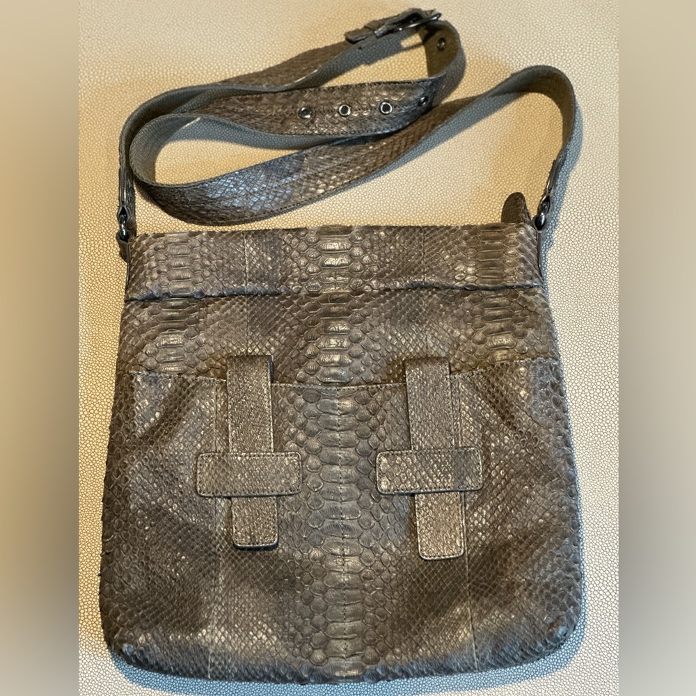 Genuine Python Crossbody By Byron Ny - image 1